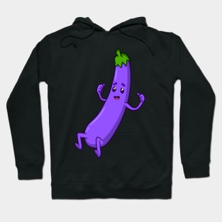 Cartoon Aubergine Hoodie